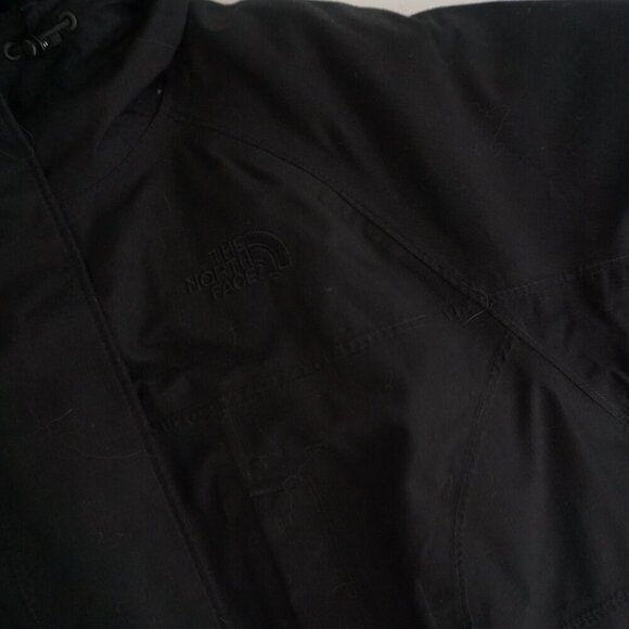 The North Face Black Puffer Belted Zip Up Winter Coat Large - Picture 9 of 15